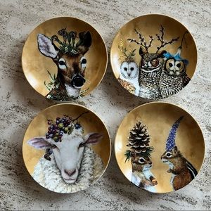 Animal dishes - set of four